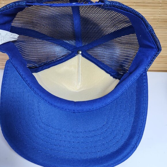 Truckers Hat Cap Vintage PAYLE$$ Payless GAS Snapback Men's Blue and White - Picture 8 of 10